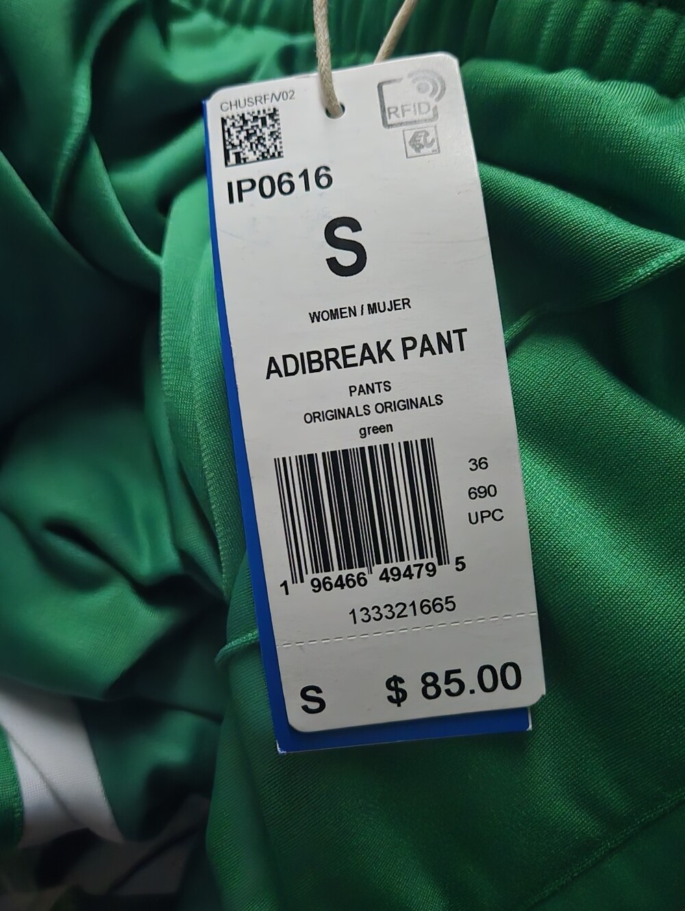 NWT Adidas Originals Women's Green Adibreak Pants - Picture 10 of 10
